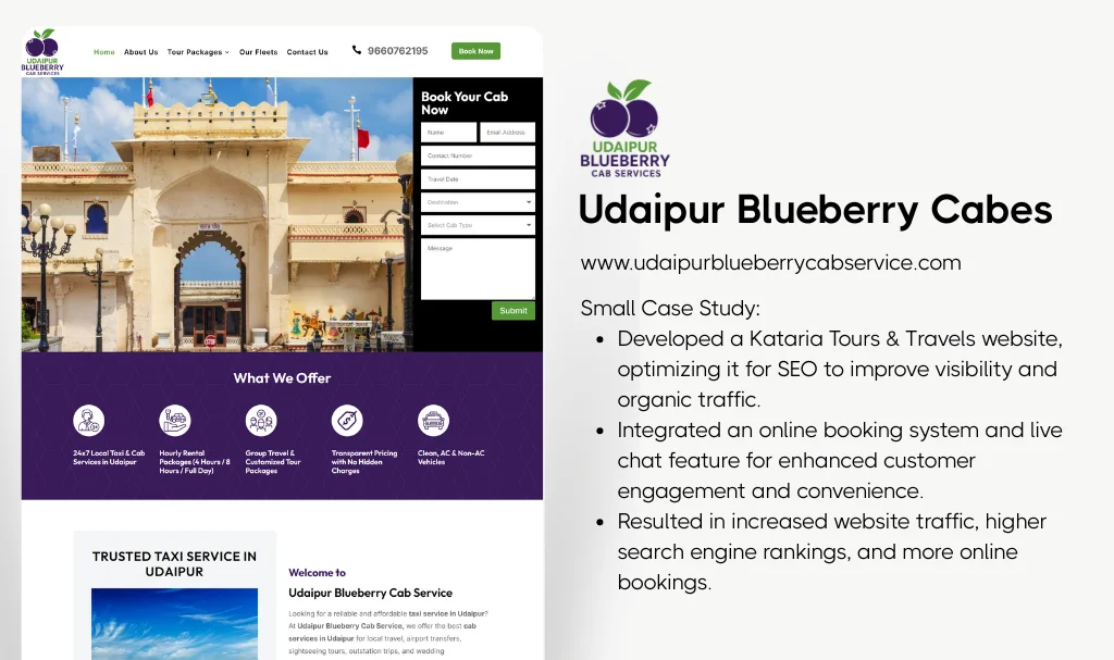 Taxi Company Website Designer
