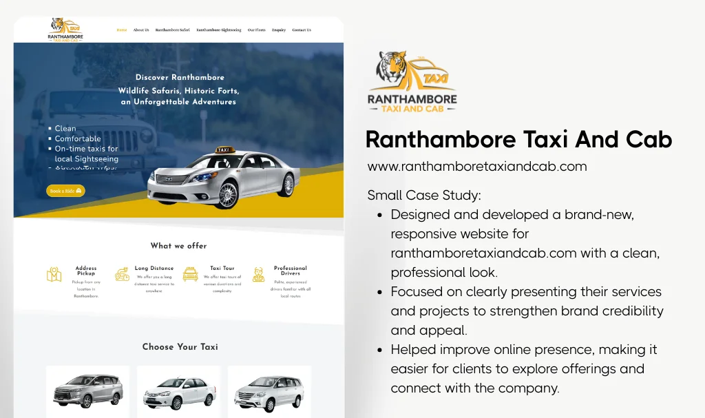 Taxi Website Designer