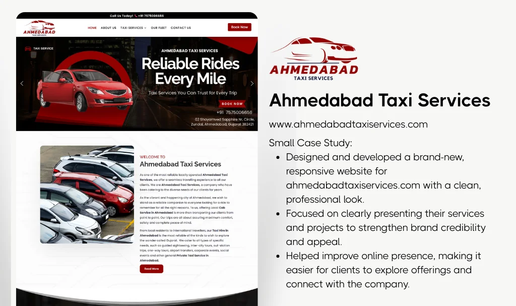 Tour Taxi Website Designer