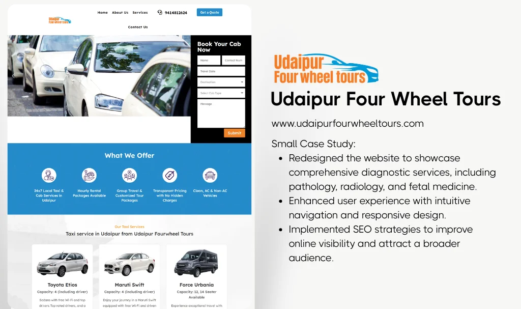 Travel Agency Website Designer