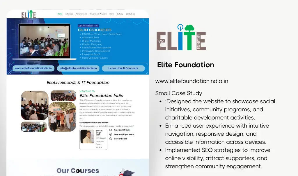 Best foundation website designer udaipur rajasthan