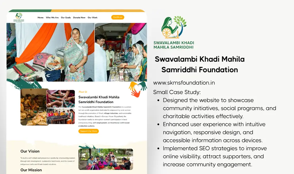 Best foundation wedsite designer udaipur rajasthan