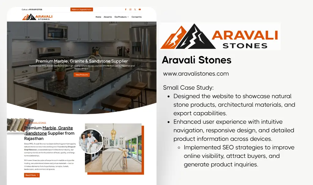 Best marbles website designer udaipur rajasthan