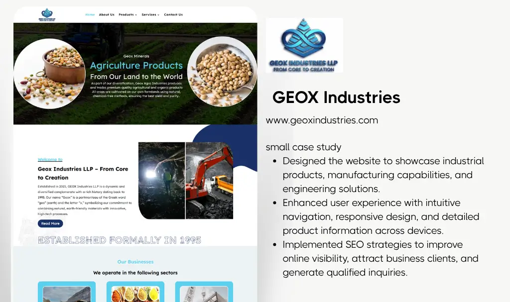 Mining minerals website designer udaipur rajasthan