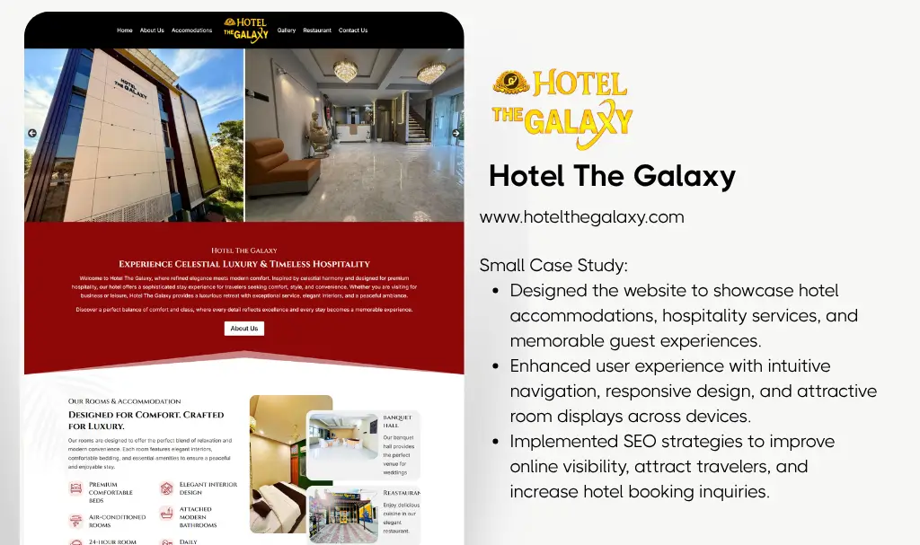 Premium hotel website designer udaipur rajasthan