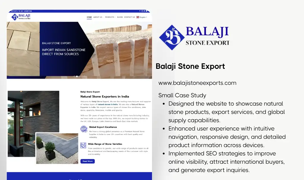 Stone manufacturer website designer udaipur rajasthan