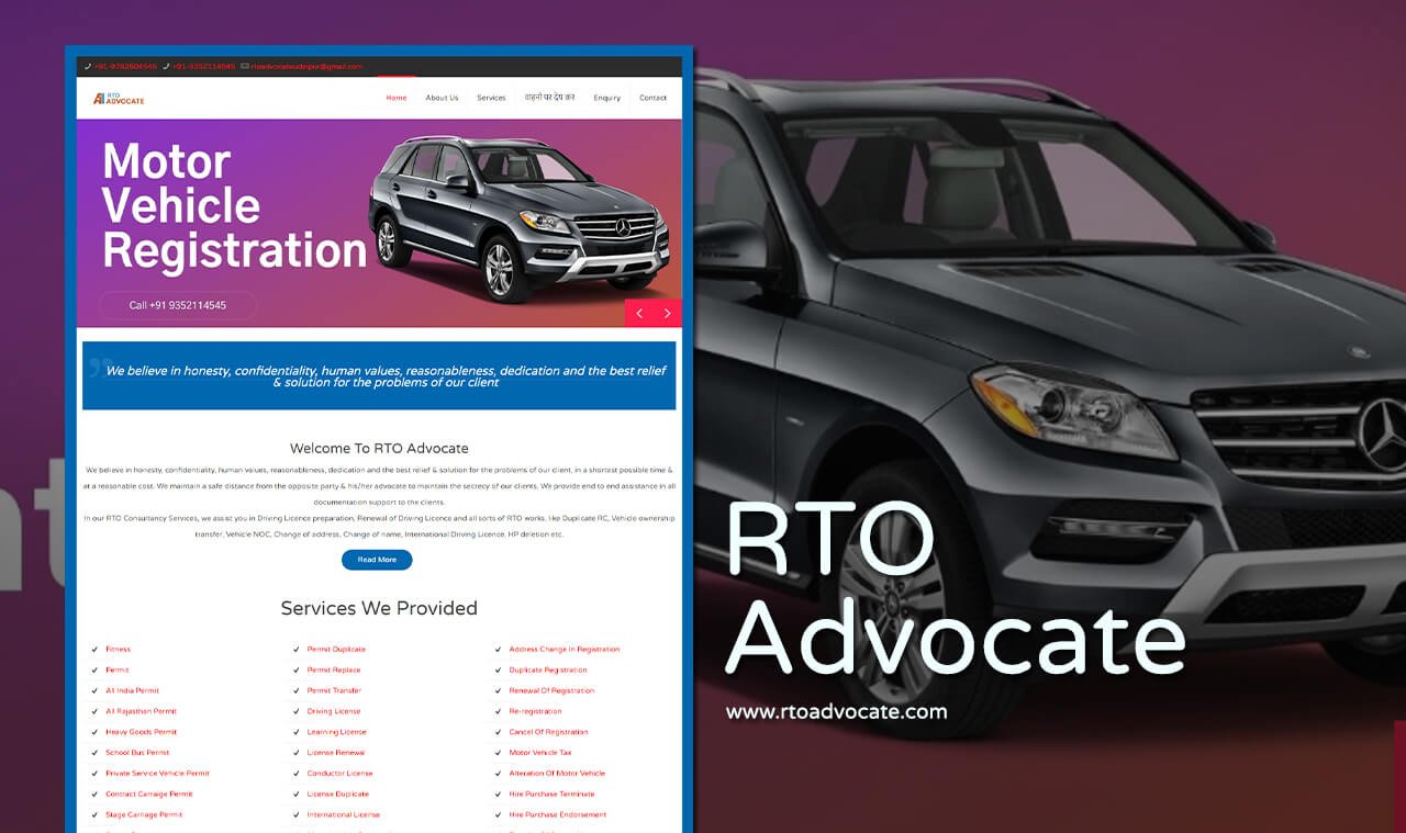 rto advocate website design