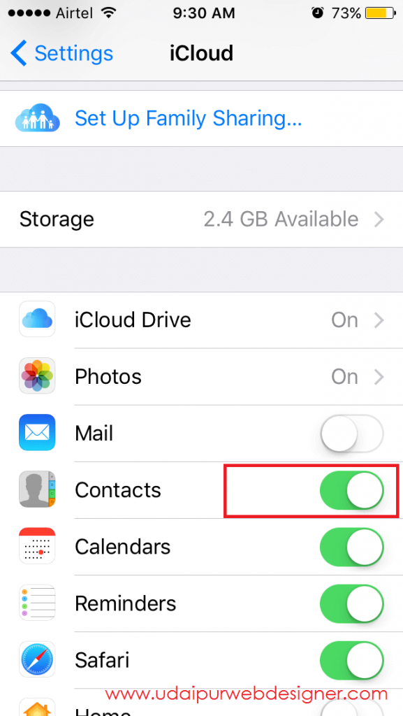 gmail backup contacts iphone