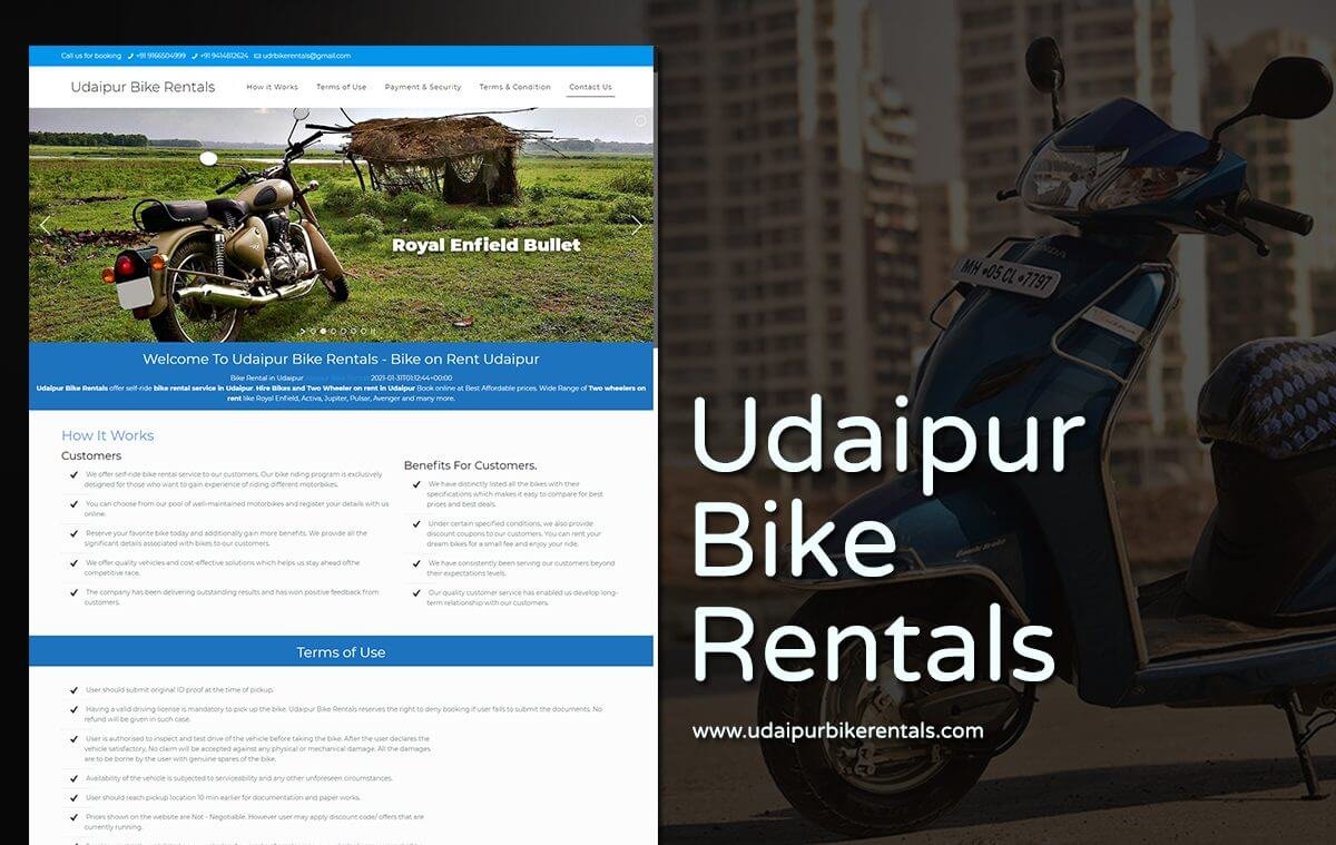 bike rental website design