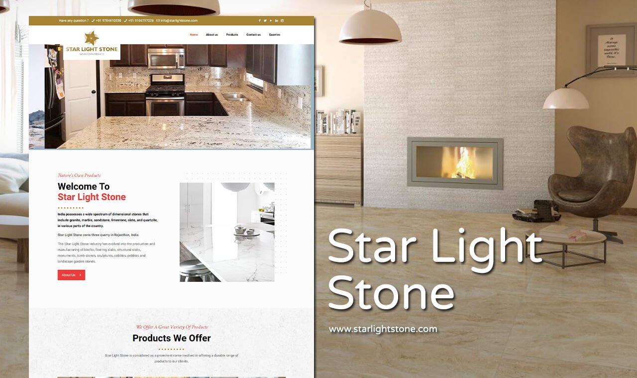 stone exporter website design