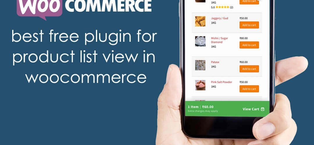 free plugin for product list view in woocommerce