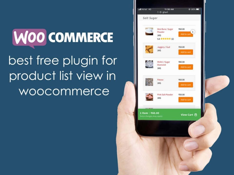 free plugin for product list view in woocommerce