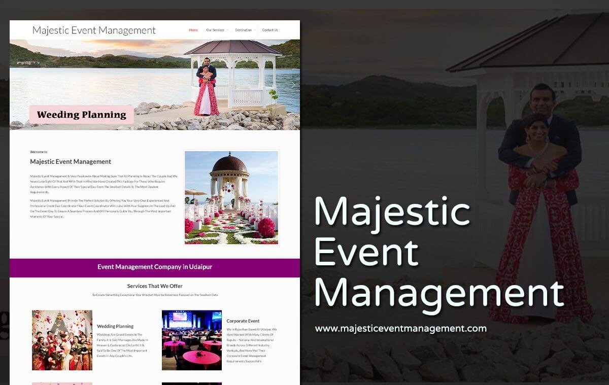 Event Management Website Designers