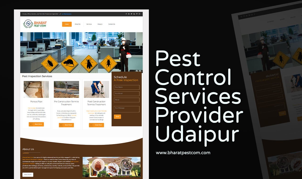 pest control website designer