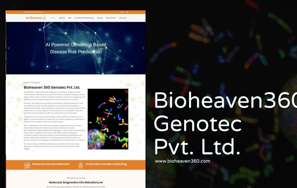 biotechnology website designer in udaipur